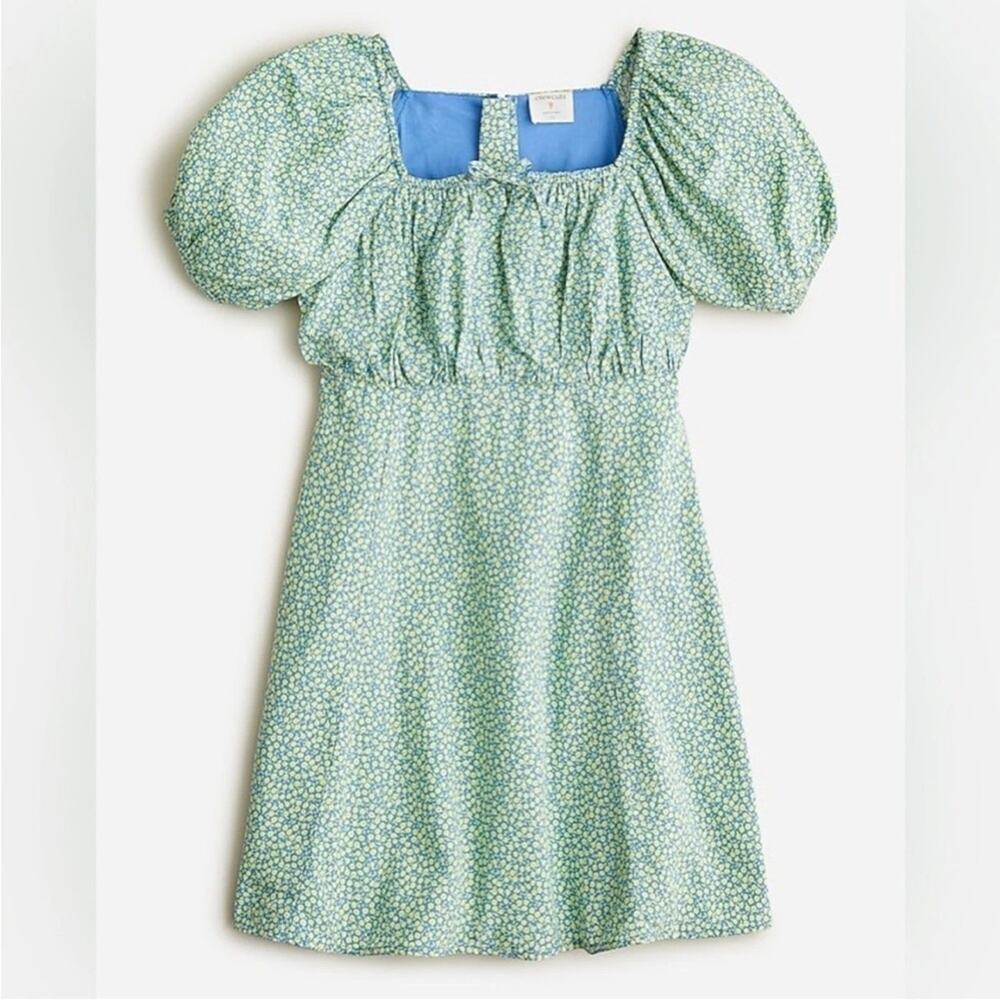 J. Crew Crewcuts Floral Puff Sleeve Dress Empire Waist NWT Sz 16